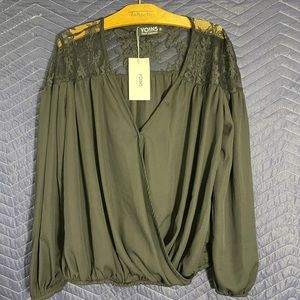 NEW Women's Yoins Your Inspiration Long Sleeve Business Casual Shirt